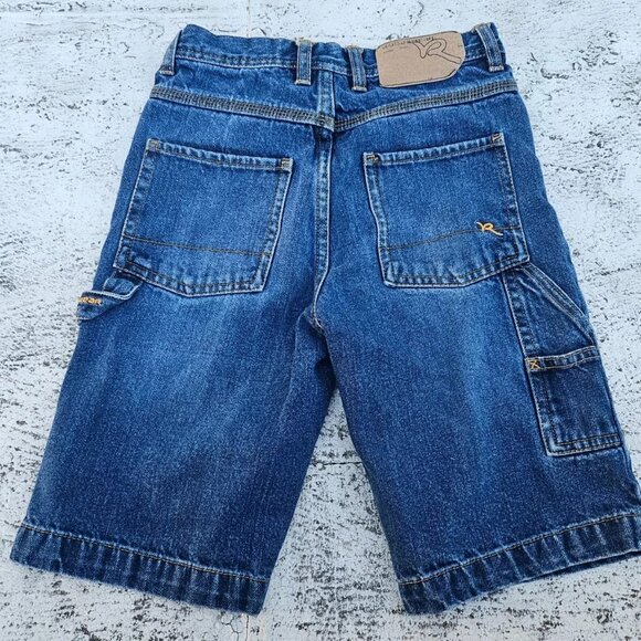 Rocawear Boys Shorts Blue Cotton Denim Shorts Cargo Shorts Size 7X Authentic B - Picture 4 of 8